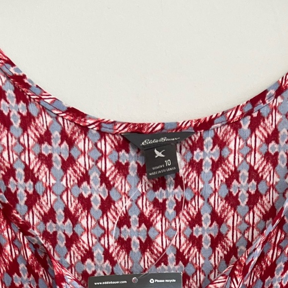 Eddie Bauer NWT WR Four Winds Sleeveless Hi-Low Dress in Redclay, size 10 - Picture 10 of 10